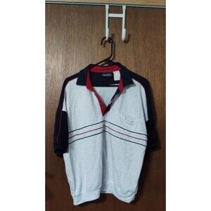Puritan Polo Shirt Men’s Retro 90s Sport Style – Striped White Navy Red